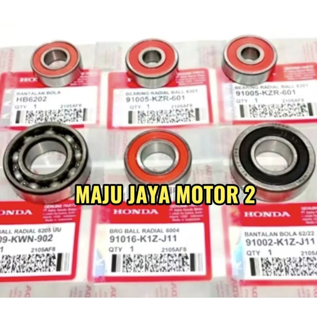 แบริ่งอัตราส่วนกล่องเกียร์เพลา K1Z 6PC PCX 160 ADV 160