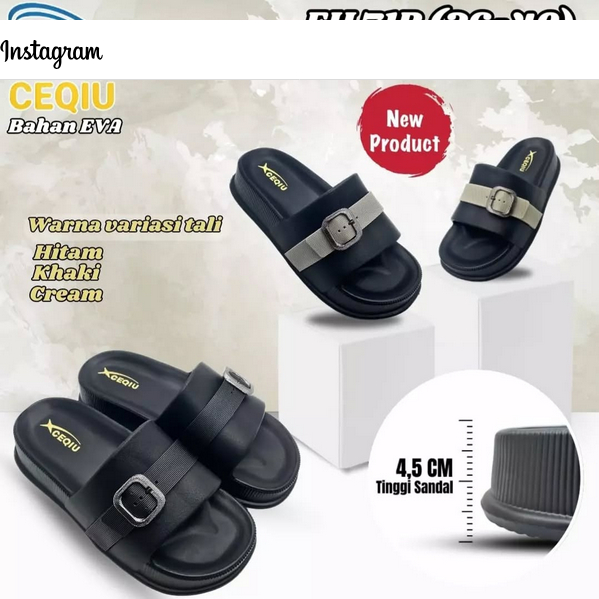 รองเท้าแตะส้นเตารีดผู้หญิง CEIQI CQ-EH 71B