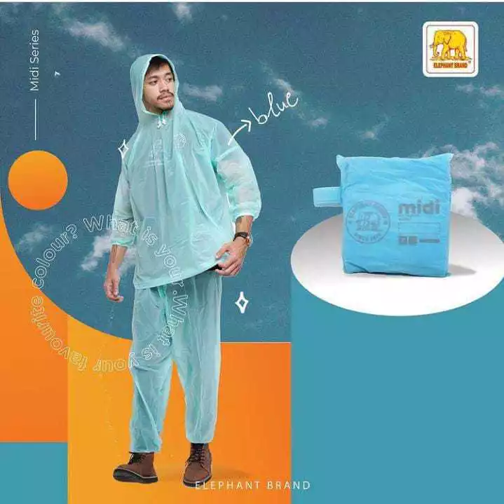 MIDI เสื้อกันฝนผู้ใหญ่แบบชุดเสื้อกางเกง F1067 thumbnail 6
