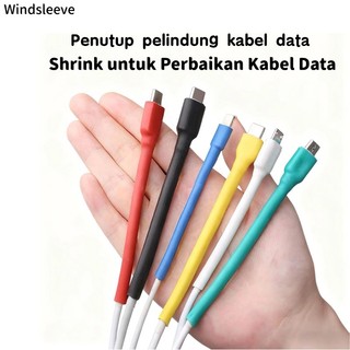 Pelindung Kabel Charger Perbaikan Kabel Data Pipa Heat Shrink untuk Perbaikan Kabel Data, Cocok untuk iPhone Type-C -Win