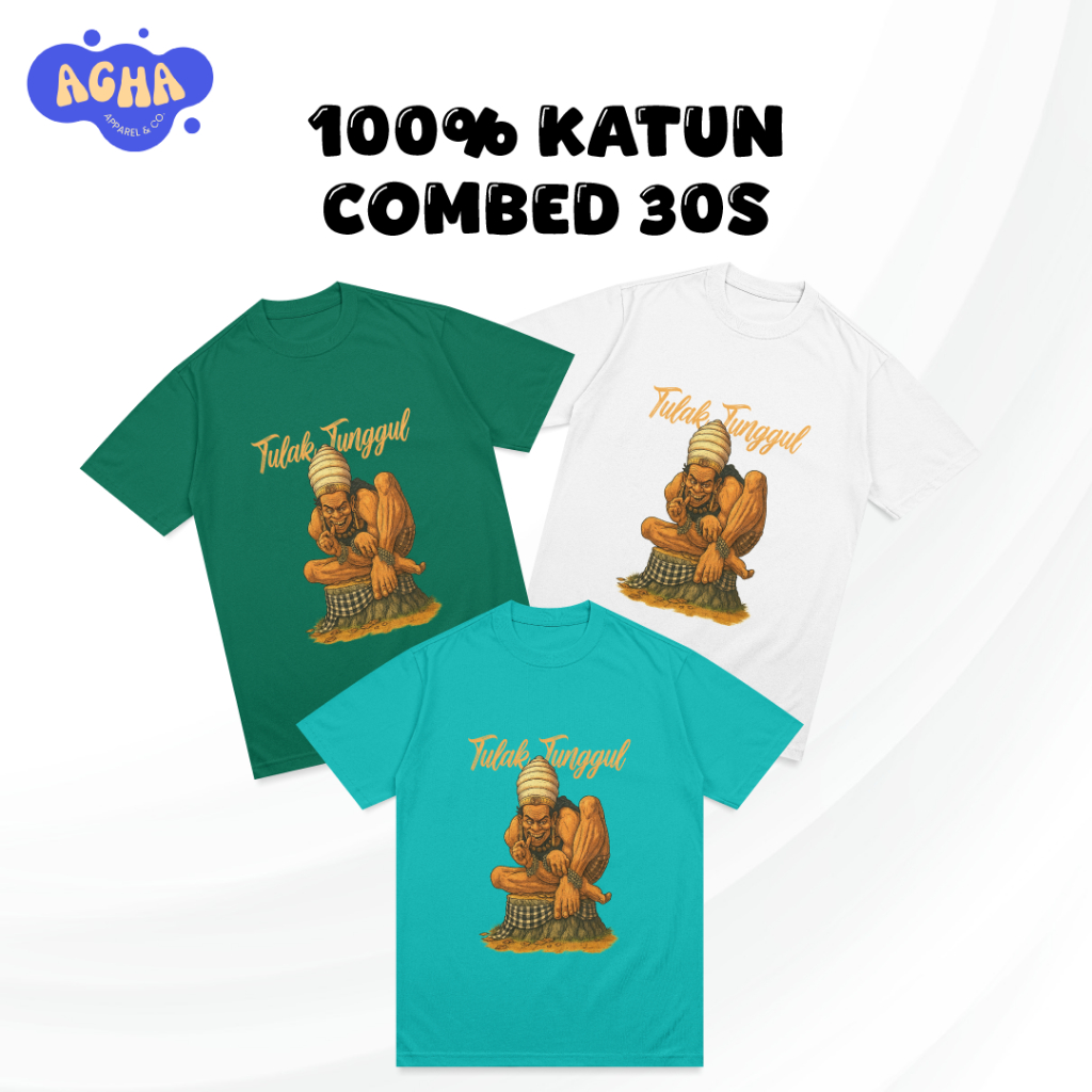 เสื้อผ้าเด็กดีไซน์ ogoh-ogoh (D5) หวีคอตตอน 100% 30s