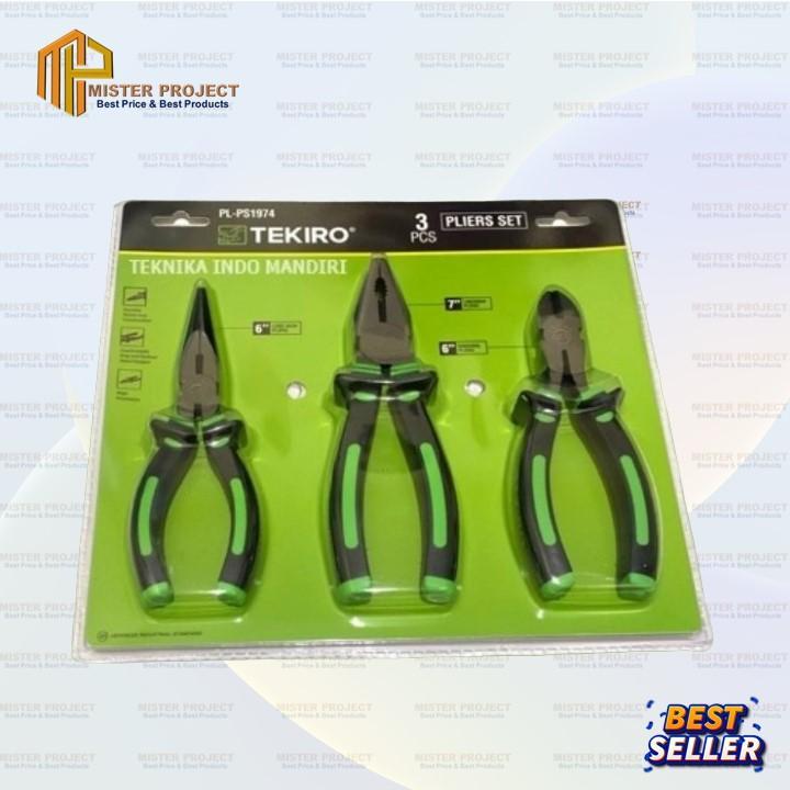 TEKIRO COMBINATION PLIERS SET PACKAGE