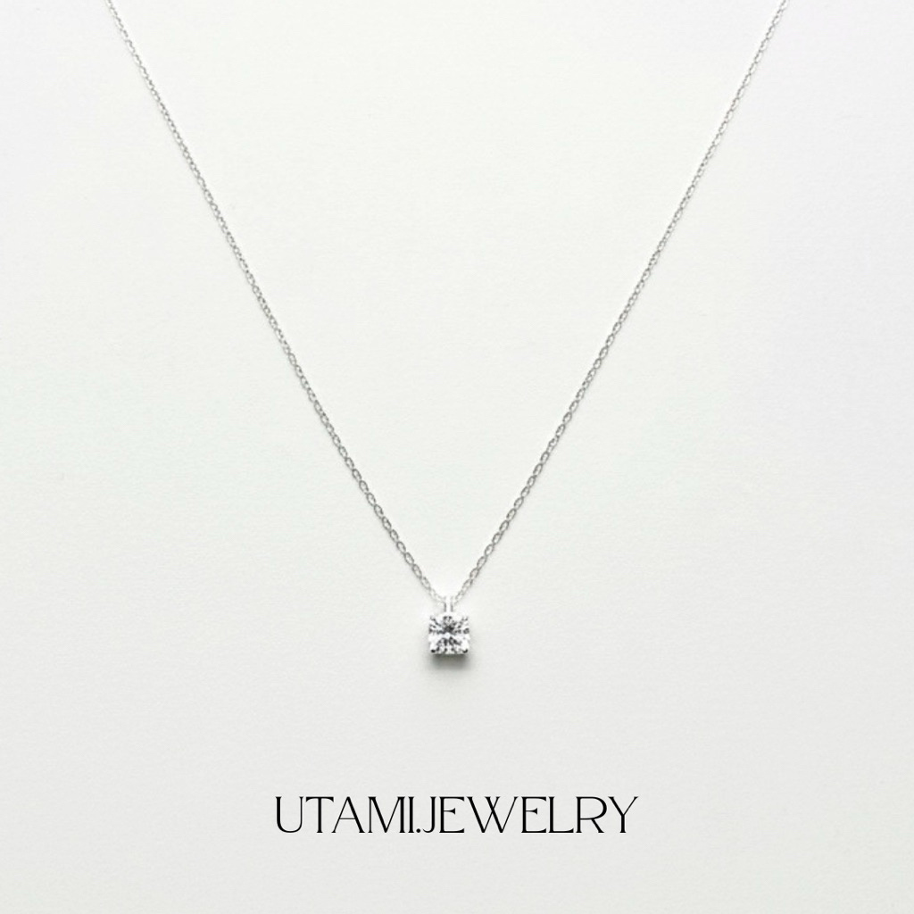RAE WHITE TOPAZ NECKLACE STERLING SILVER