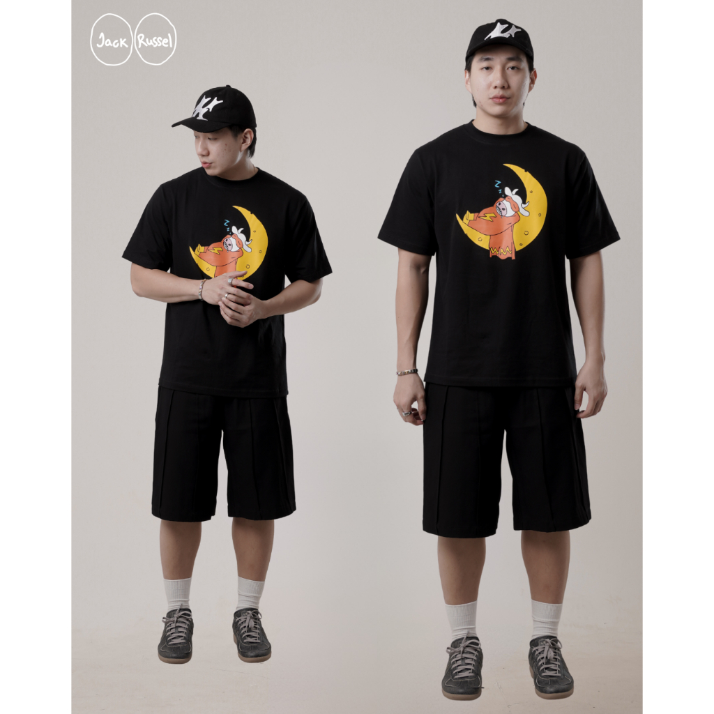 Jack&Russel - เสื้อยืดโอเวอร์ไซส์ Super Moo