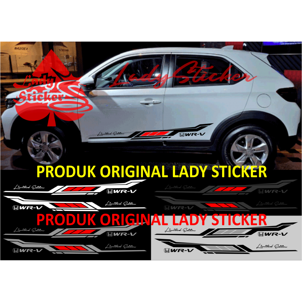 สติ๊กเกอร์ตัด รถ สติ๊กเกอร์ wrv รถ honda wrv