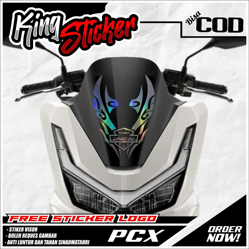Pcx Visor Sticker / Pcx 150/160 New Visor Sticker / Cool Visor Sticker / Visor Sticker KS.01
