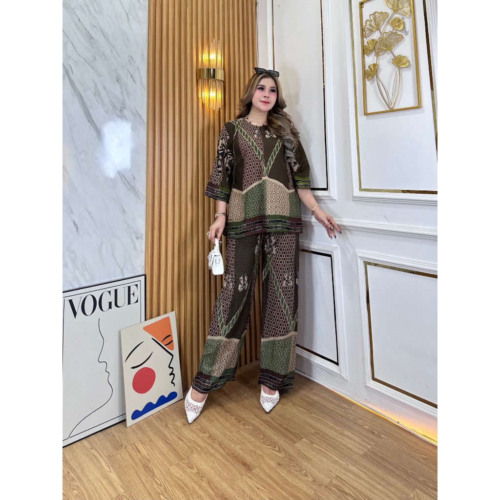 DAILY ONE SET CULOT MOTIF REVITA PREMIUM RAYON SHORT SLEEVE SET