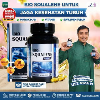 Bio Squalene Original Suplemen Vitamin Minyak Hati Ikan Hiu Jaga Kesehatan Tubuh 30 Softgel