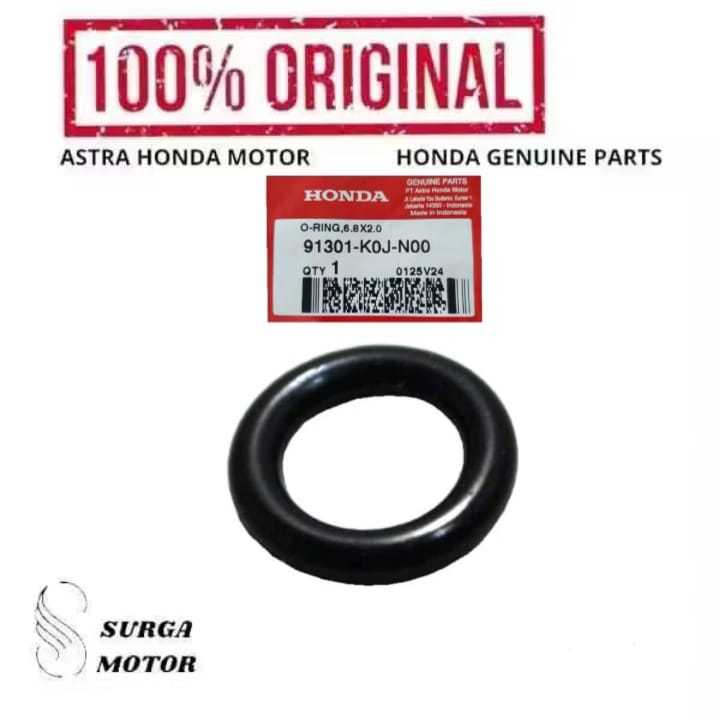 O แหวน Oring Bolt จับลิ้น Tensioner ฝาครอบ Krug เพลาข้อเหวี่ยงซ้าย 6.8X2.0 มอเตอร์ BeAT K1A Genio Sc