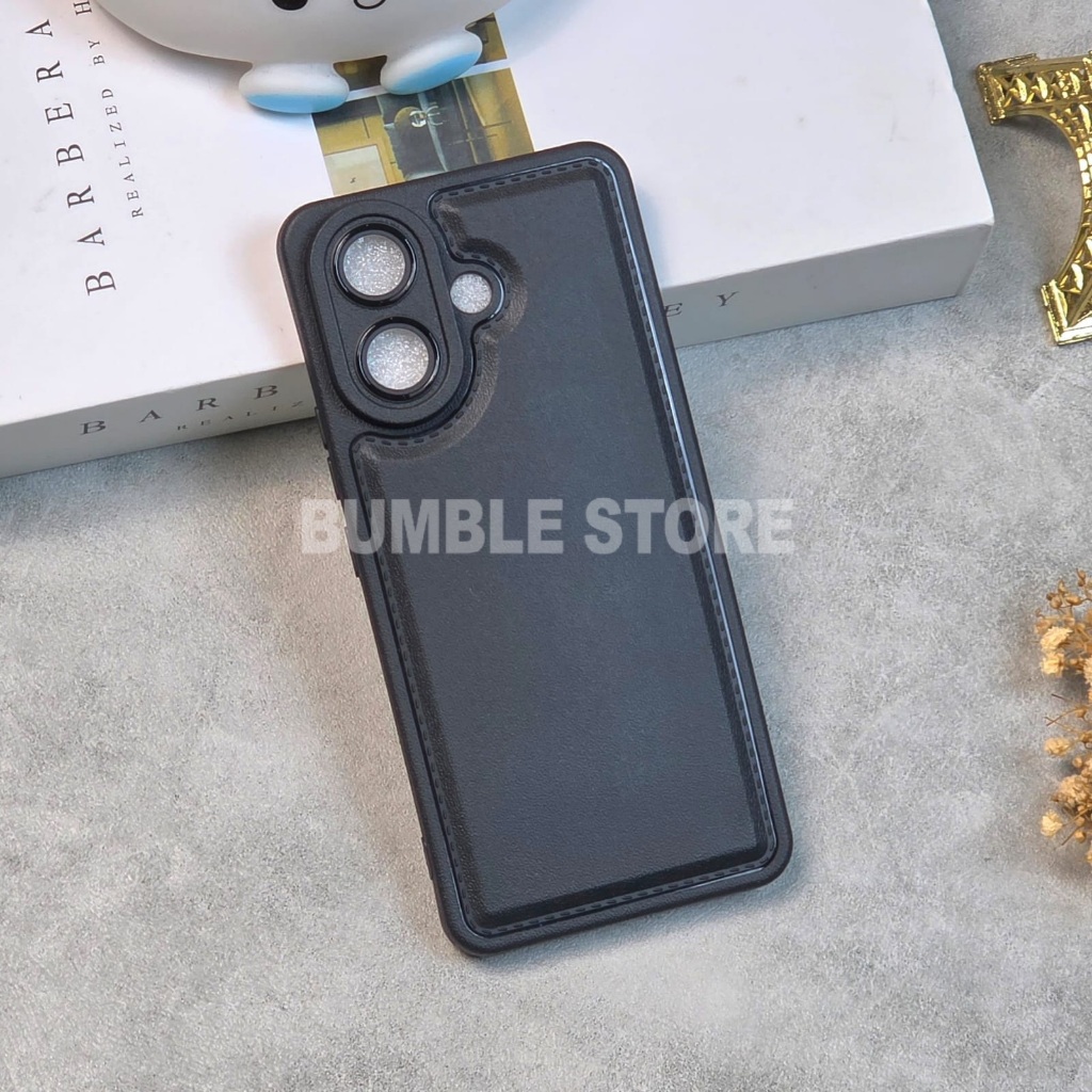 Bumble - เคส Leather Pro Black Softcase Vivo V60 Lite Vivo V60