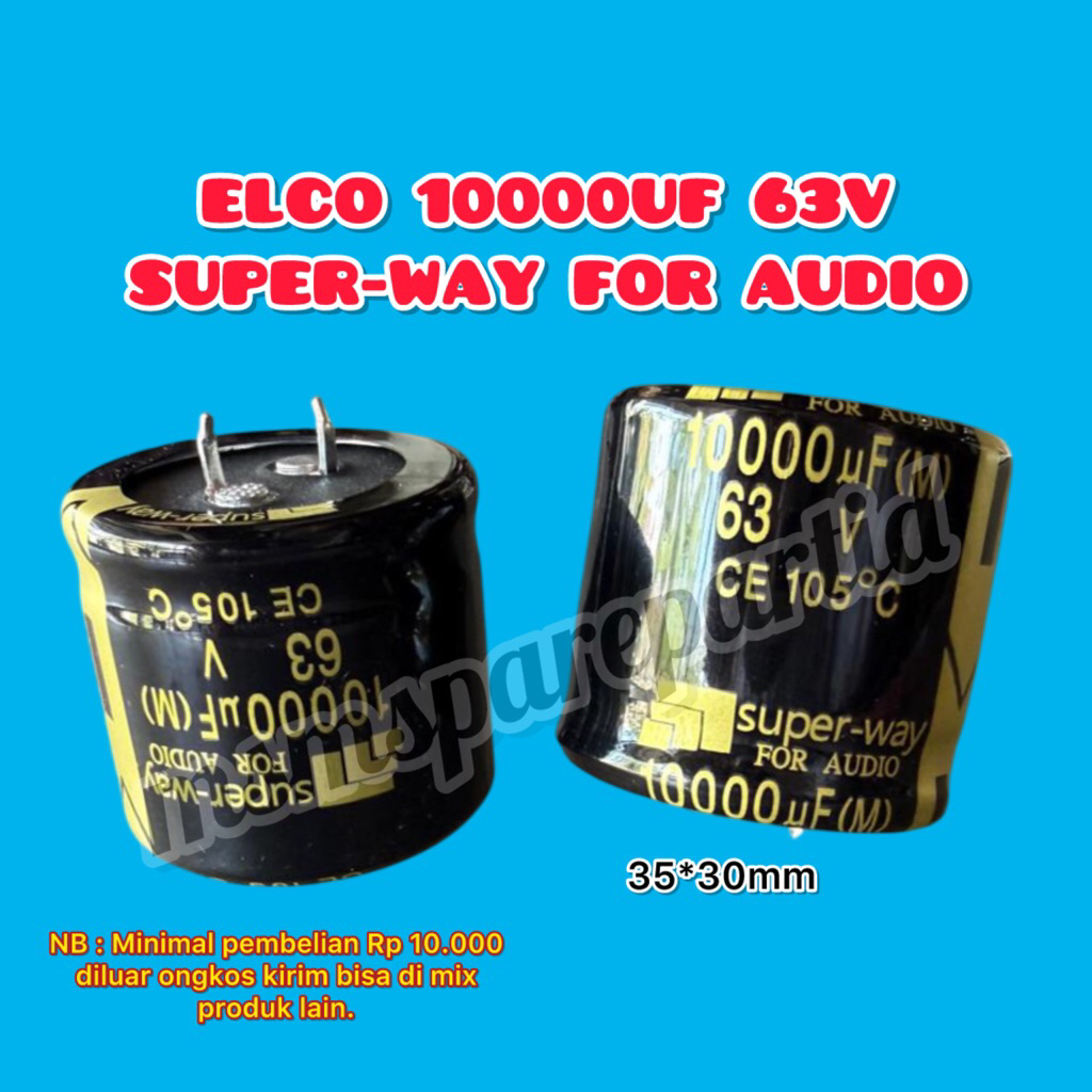 ELCO 10000UF 63V SUPER-WAY สําหรับเสียง