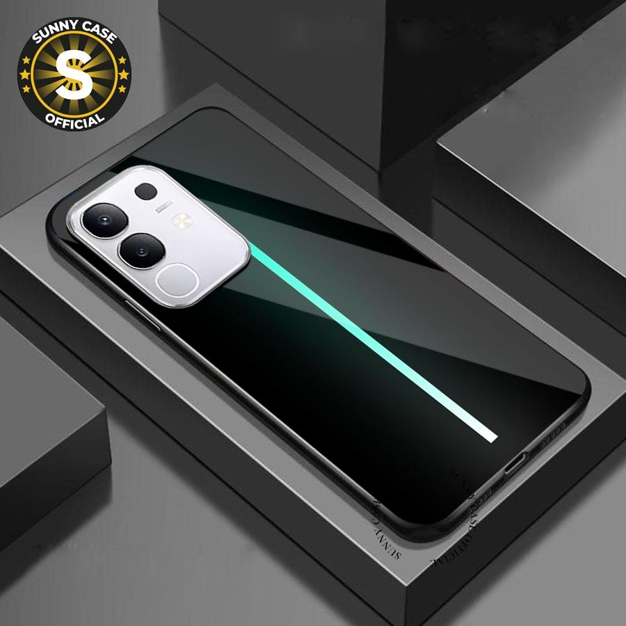 [SK-136] Softcase Glass สําหรับ Vivo Y29 4G Y28 Y100 Y35 Y36 Y22 2022 Y16 Y20 Y03 V60 Lite Y18 Y29 5