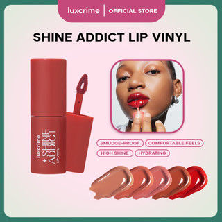 Luxcrime Shine Addict Lip Vinyl - Lip Gloss Tahan Lama Anti Transfer High Shine