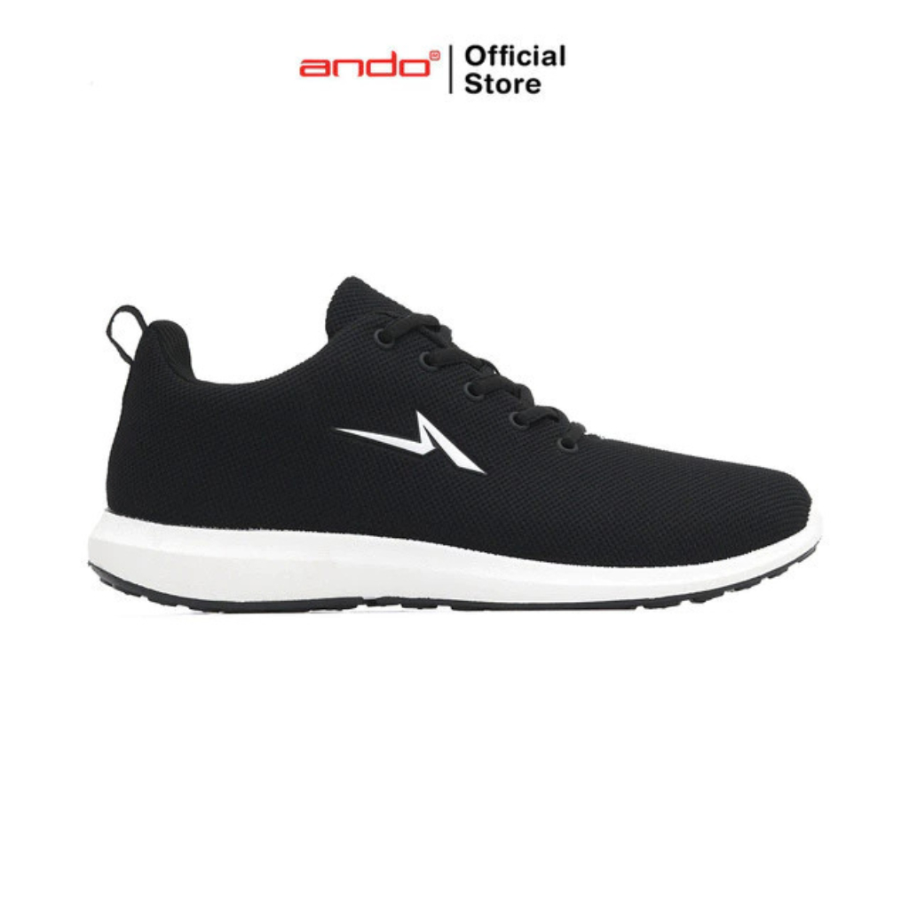Ando Official clorisa Sneakers for Adult Men - สีดํา/ขาว