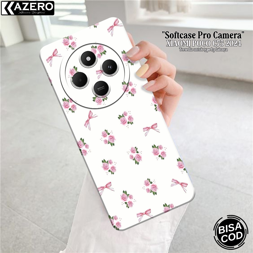 Softcase Hp Xiaomi Poco C75 2024 แฟชั่นล่าสุดกรณีความงาม Xiaomi Poco C75 ซิลิโคน Pro ปลอกกล้อง Xiaom