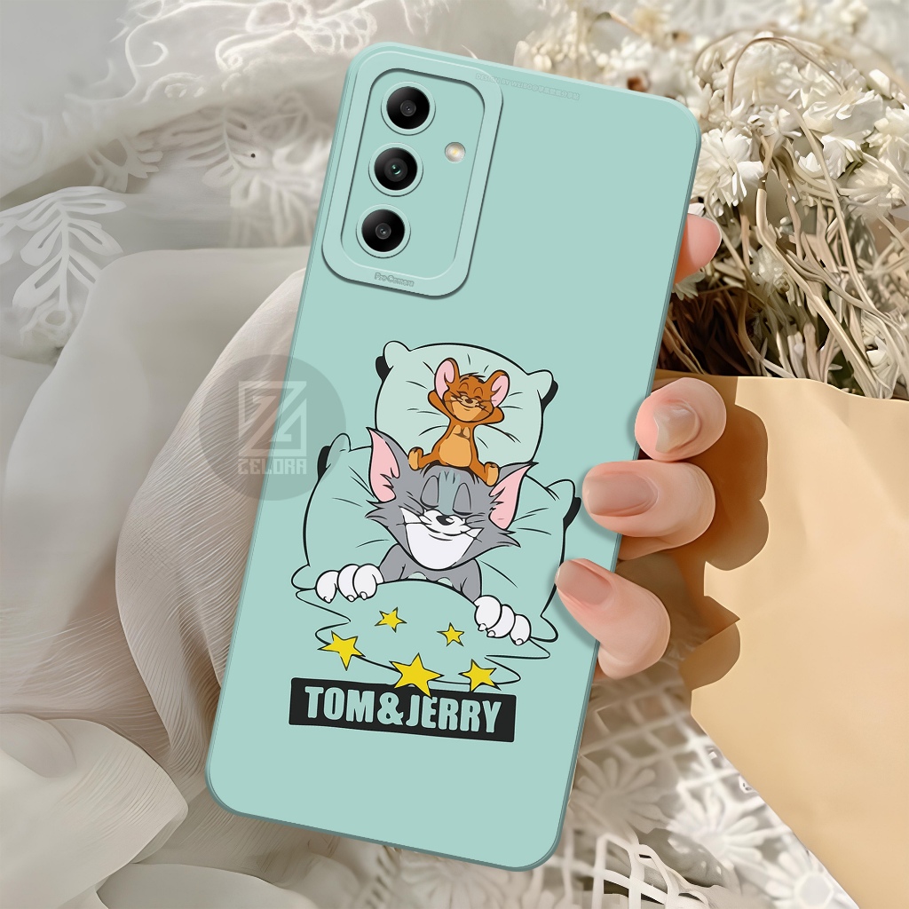 เคส HP Samsung Galaxy A04S Softcase - เคสซิลิโคนกล้อง Pro - เคส Samsung Galaxy A04S - เคส Tom And Je