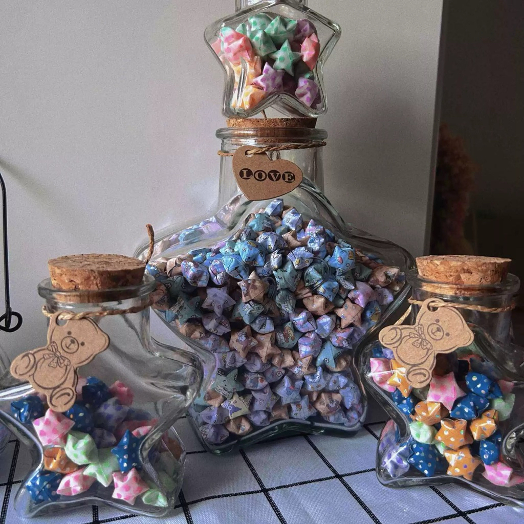 สินค้าLucuLucu | DIY 540/แผ่นต่อแพ็ค Star Origami Paper Star Origami Paper Star Paper