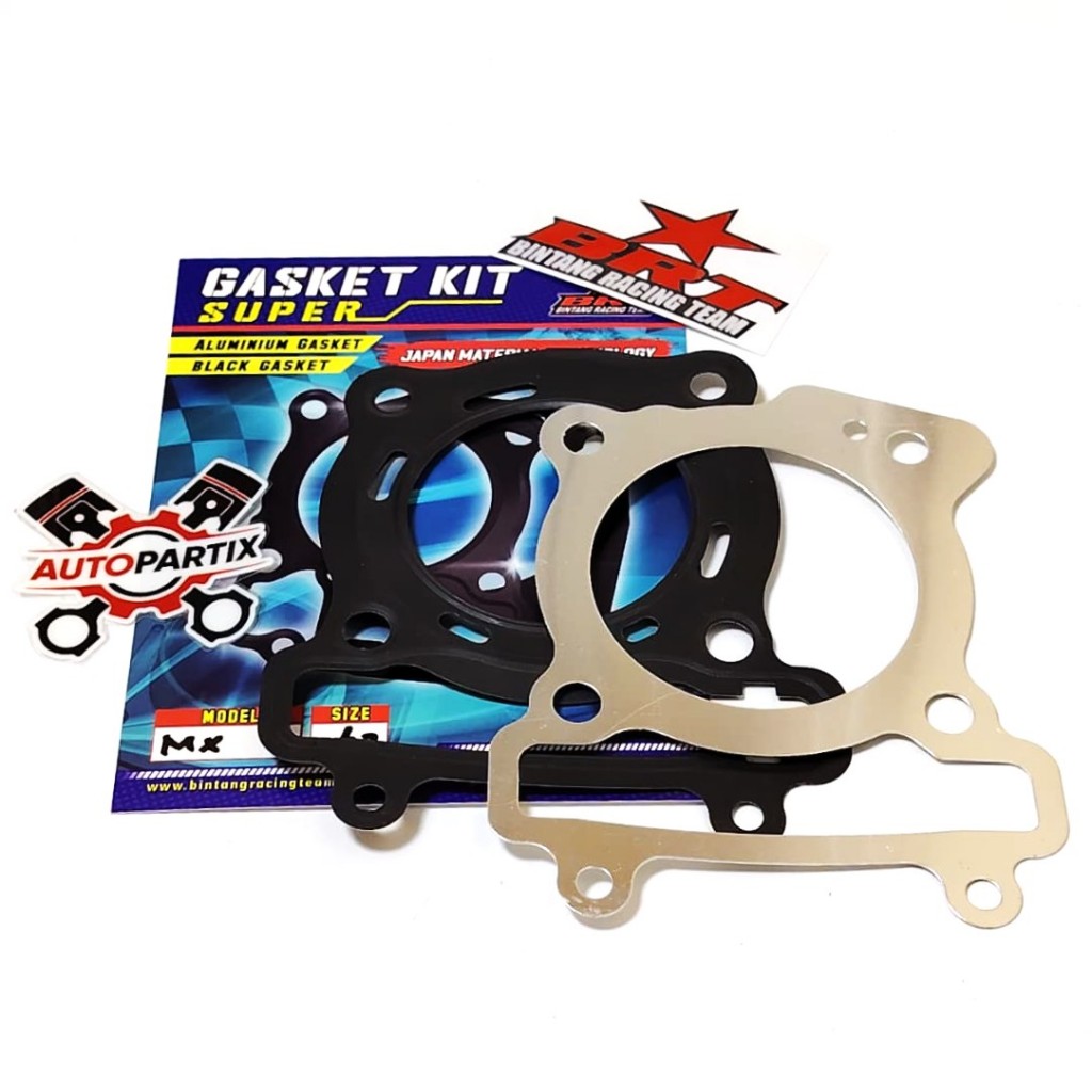TOP และ BOTTOM GASKET BRT MX KING R15 V1 V2 NVL NVA VISION OLD XABRE JUPITER MX 62mm BRT GASKET 62mm