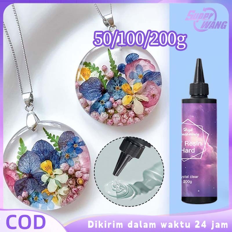 Hard Clear UV เรซิ่น 200g Quick Dry UV เรซิ่น Hard Clear ดูดต่ํา Uv เรซิ่น Hard Craft Diy