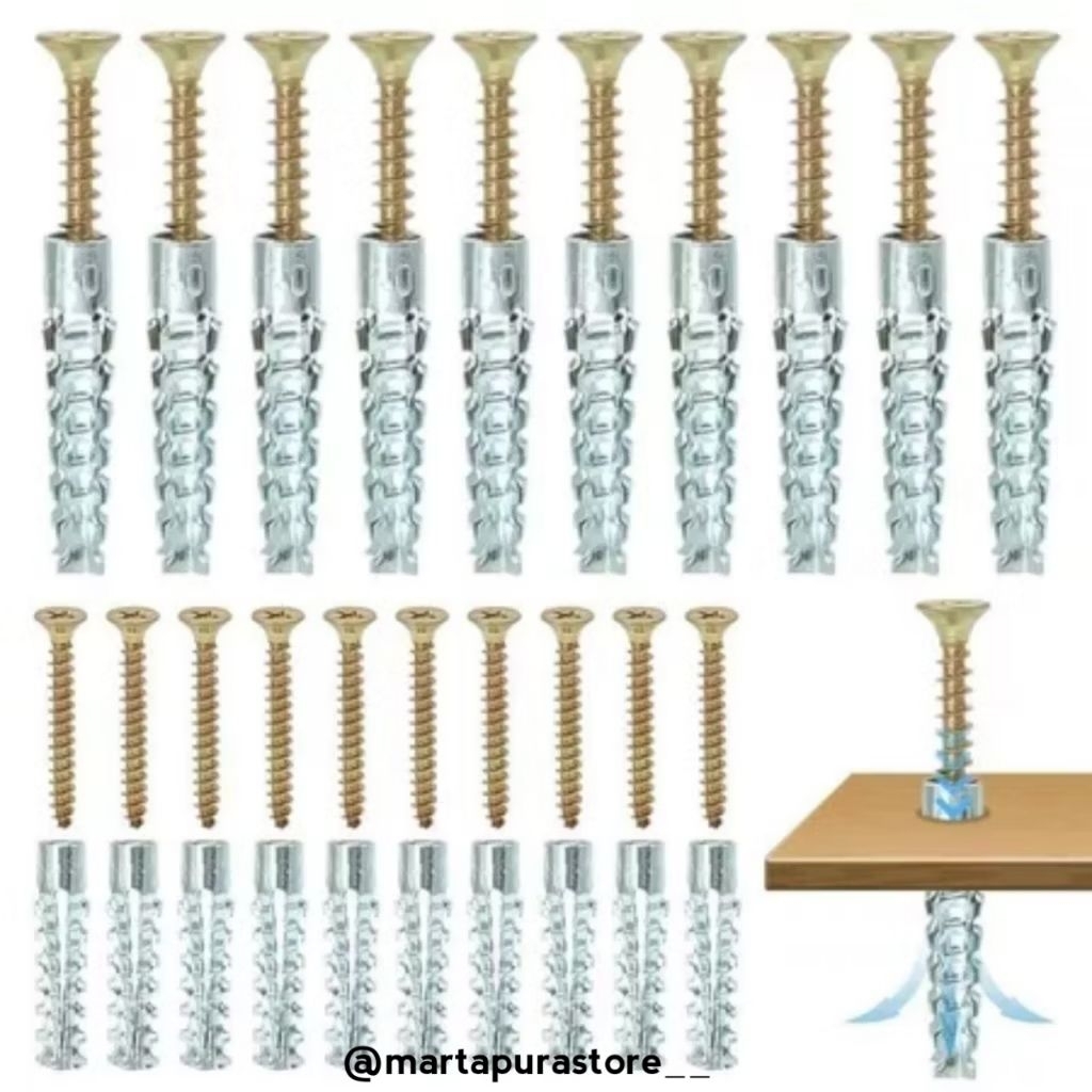 (ต่อ 5 ชิ้น) EXPANSION SCREWS, WALL BOLTS, EXPANSION ANCHOR SCREWS
