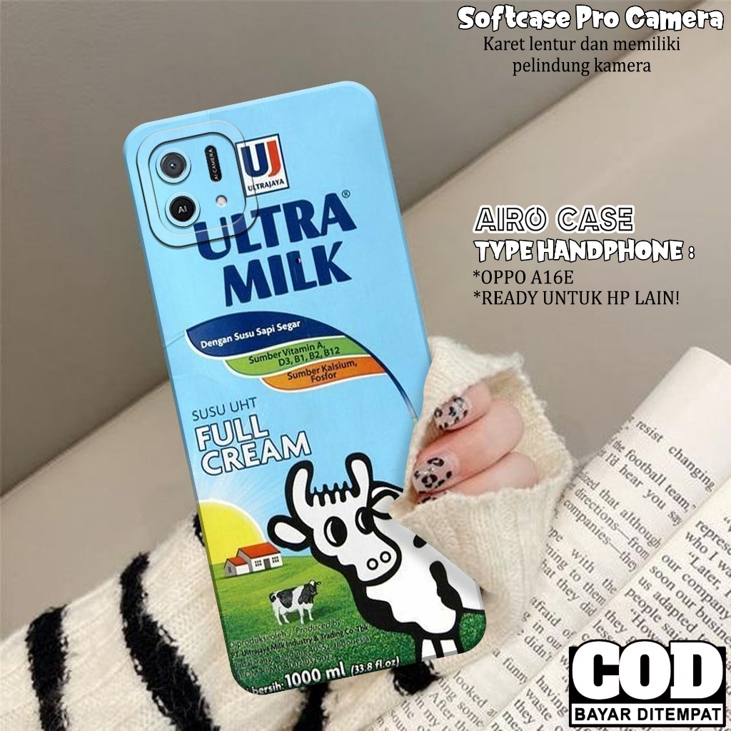 เคส OPPO A16E - เคส OPPO A16E Softcase - เคสแฟชั่น DRINK - เคส OPPO A16E - เคส Pro Camera Softcase -