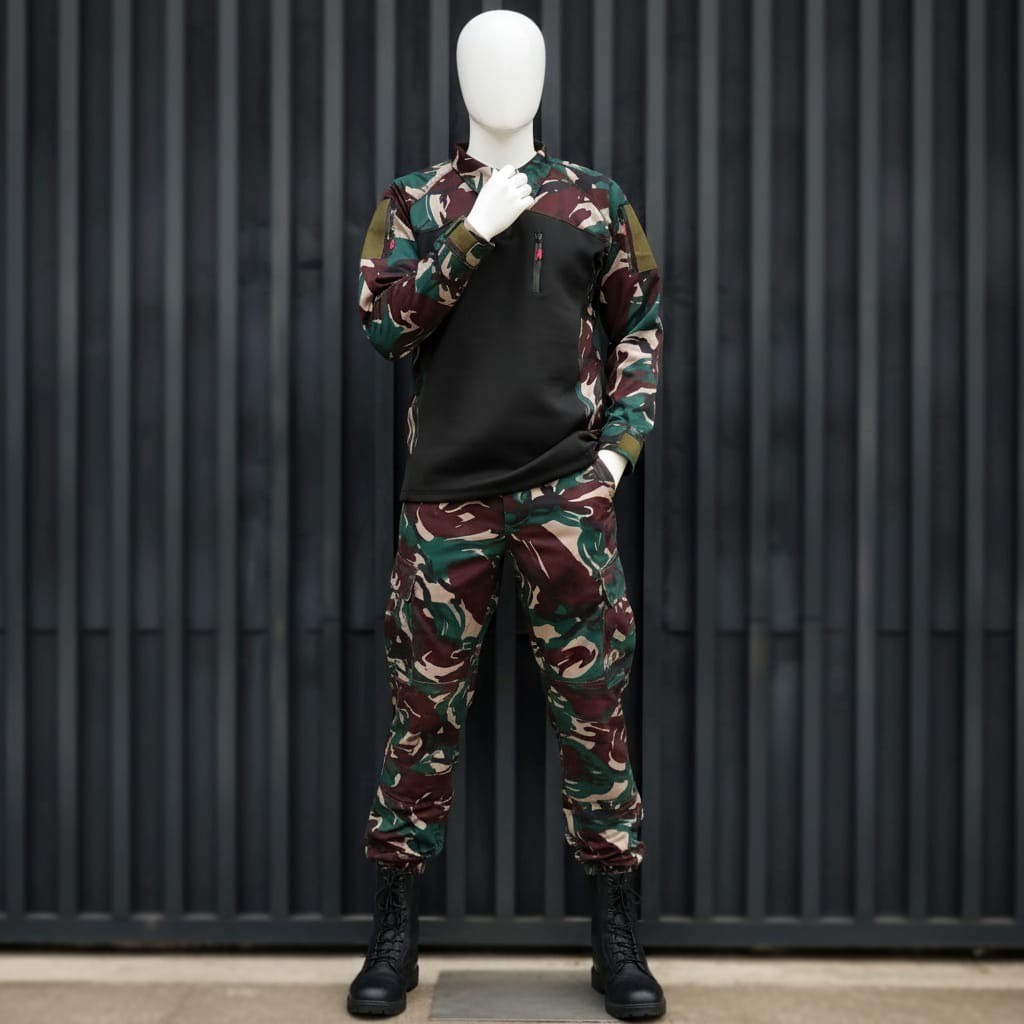 SAMONE - DRYFIT LONG-SLEEVED CAMO T-SHIRT / DRY-FIT OUTDOOR T-SHIRT - LONG DRY FIT CAMO FIELD BDU T-