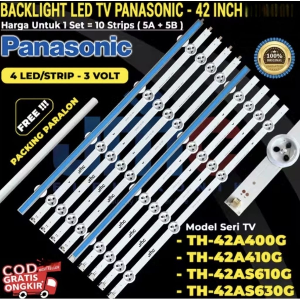 Panasonic ไฟแบ็คไลท์ Led TV 42 นิ้ว 42A400G 42A410G 42AS610G 42AS630G