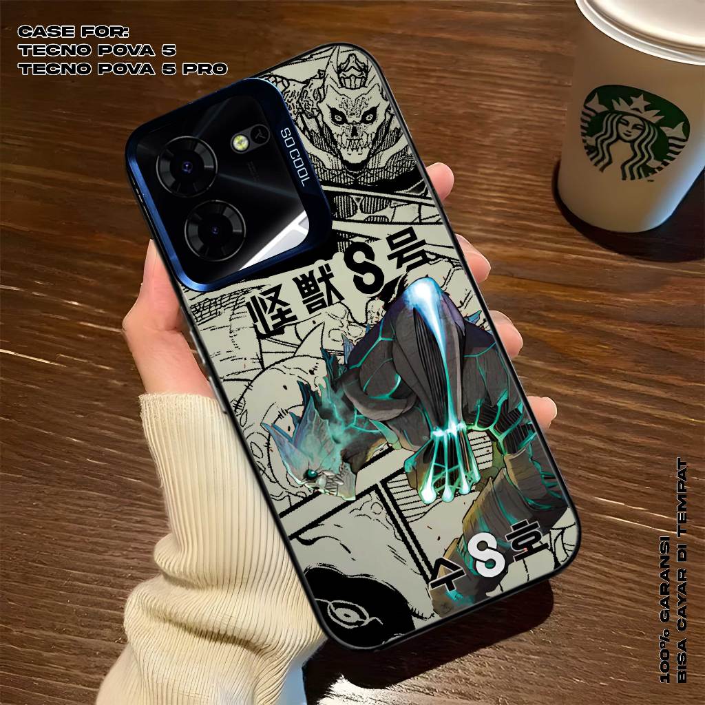 เคส TECNO POVA 5 PRO - Tecno Premium Matte Hard Casing - เคส IMD - เคส KAIJU Motif เคสโฮโลแกรม