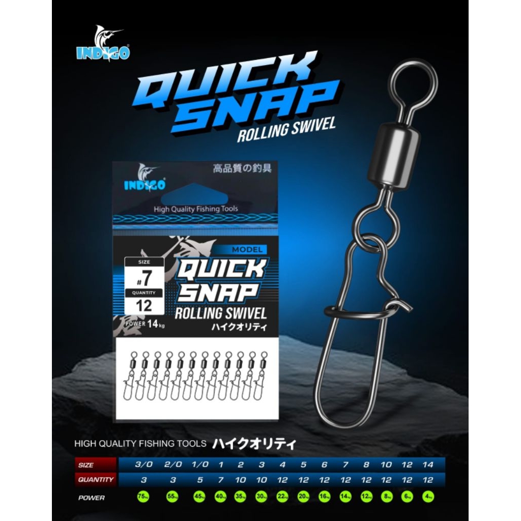 QUICK SNAP ROLLING SWIVEL