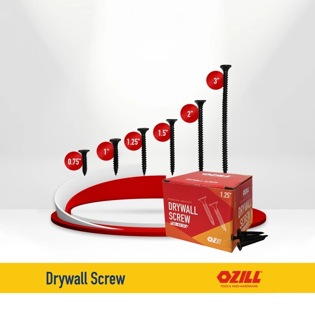 Camel สกรูยิปซั่ม Bolt 1INC 2.5 ซม. / 1.5INC 3.75 ซม. สกรูยิปซั่ม Sharp สกรู Drywall 400G 6 มม.