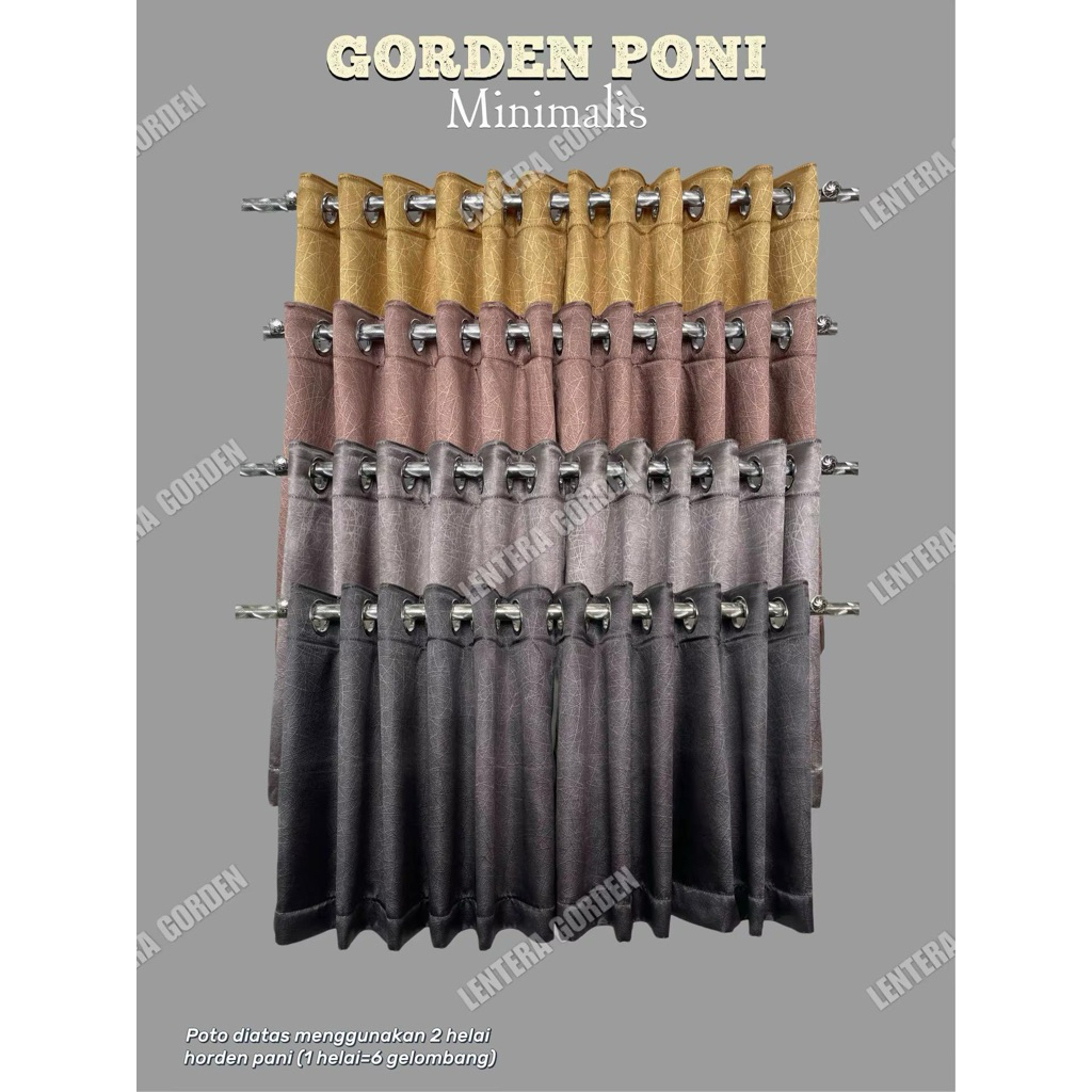BLACKOUT PONI CURTAINS PREMIUM PONI CURTAINS