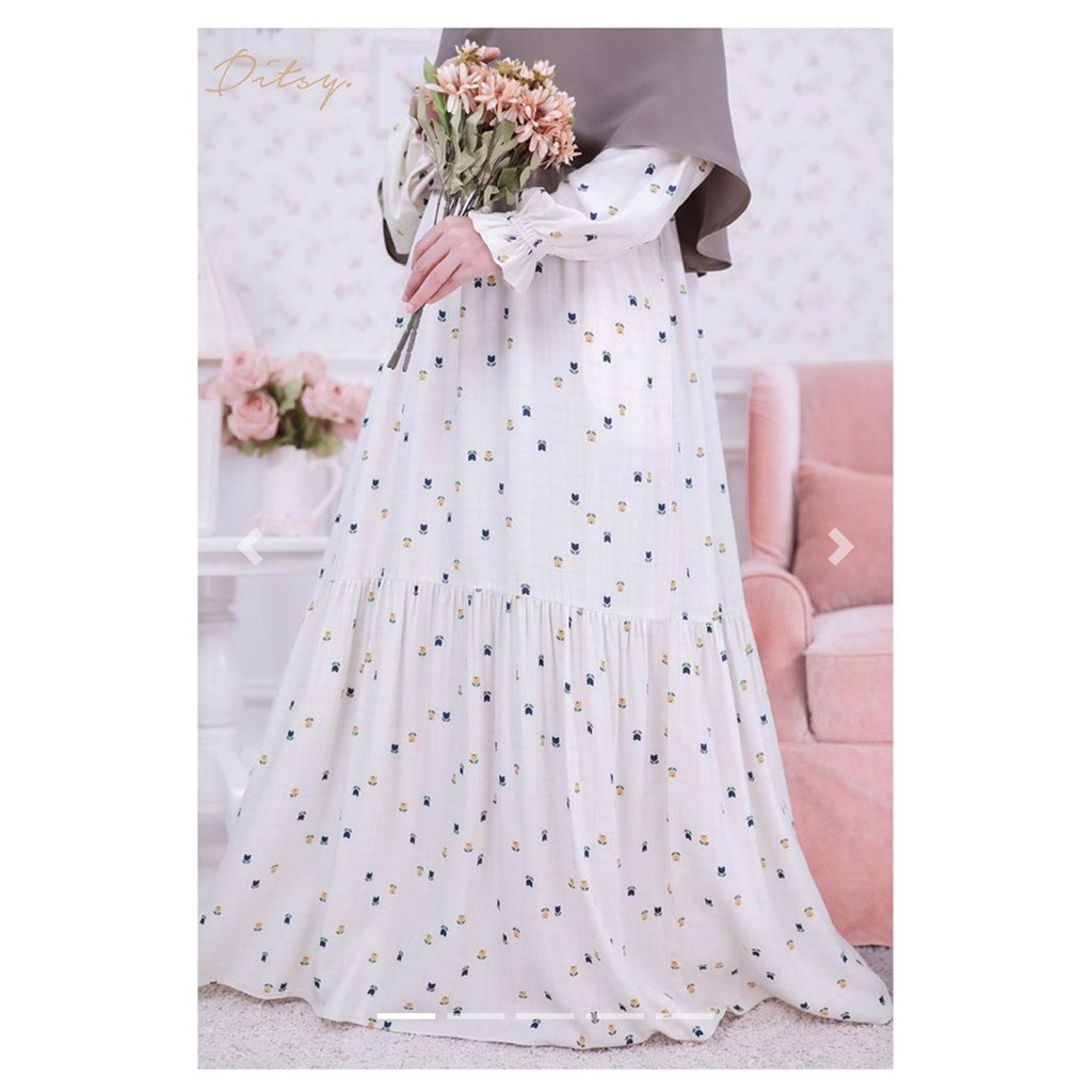 DITSY DECEMBER VELINE VANILLA SIZE XL