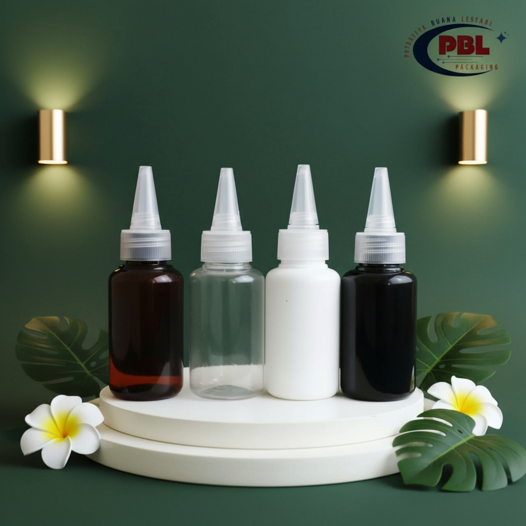 60ml Tubular Cone Ink Bottle / 60ml Dropper Bottle / 60ml Tubular Neck PET Bottle 24 Cone Neck Cap 2