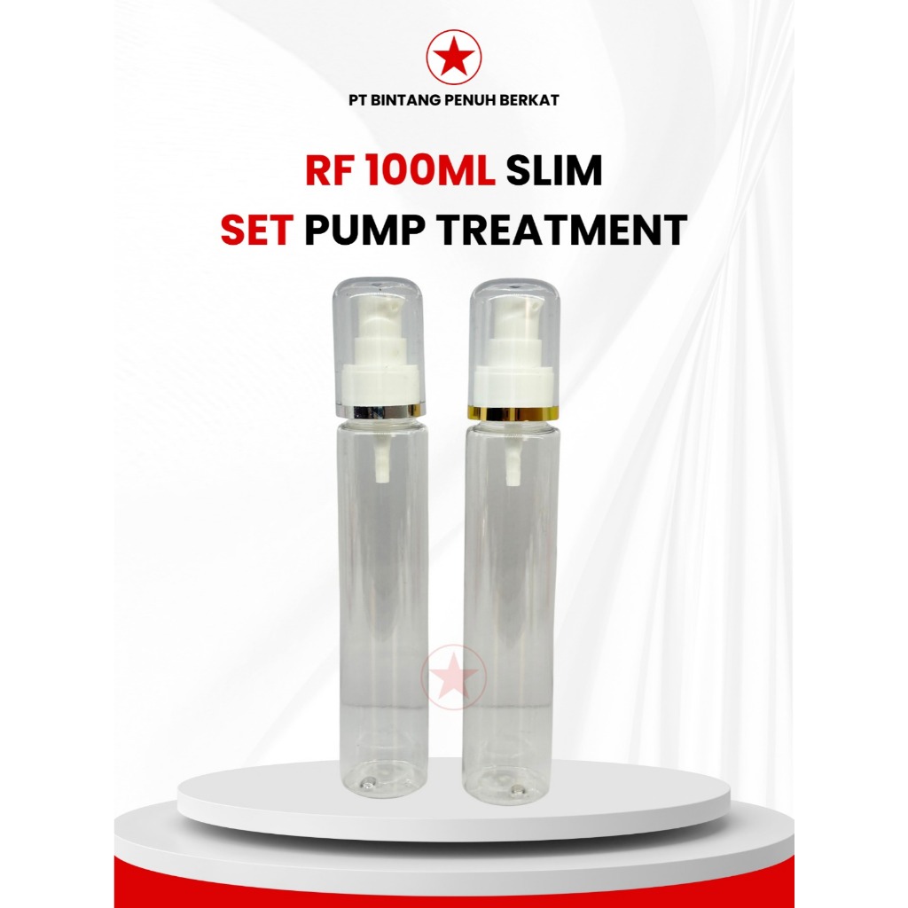 RF BOTTLE 100ML SLIM N24 CLEAR CAP PUMP TREATMENT N24 WHITE GOLD LIST SILVER 100 ML N24