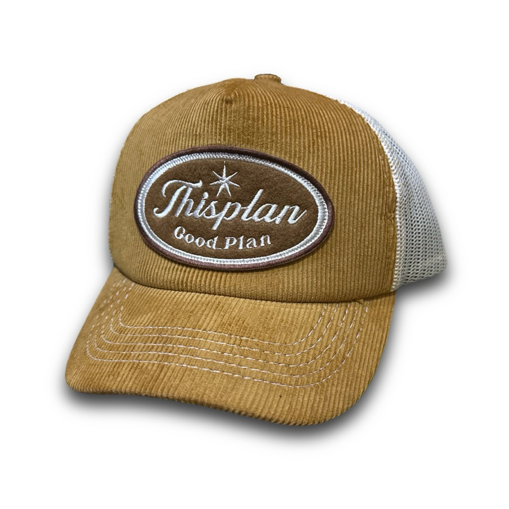 หมวก Corduroy Mesh Trucker Mustard Goodplan Thisplan