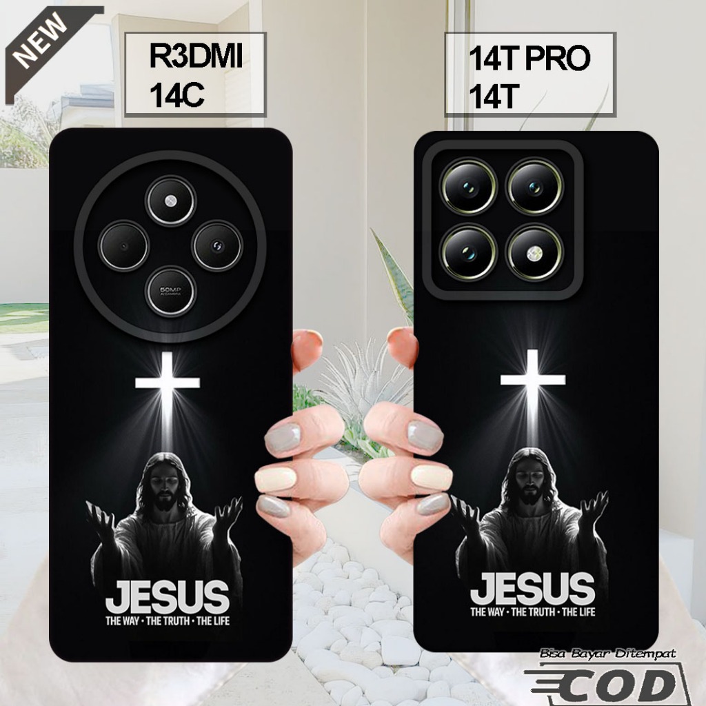 เคส XIAOMI REDMI 14C - เคส XIAOMI 14T - เคส XIAOMI 14T PRO _ปลอกซิลิโคนยืดหยุ่นใสสีดํา