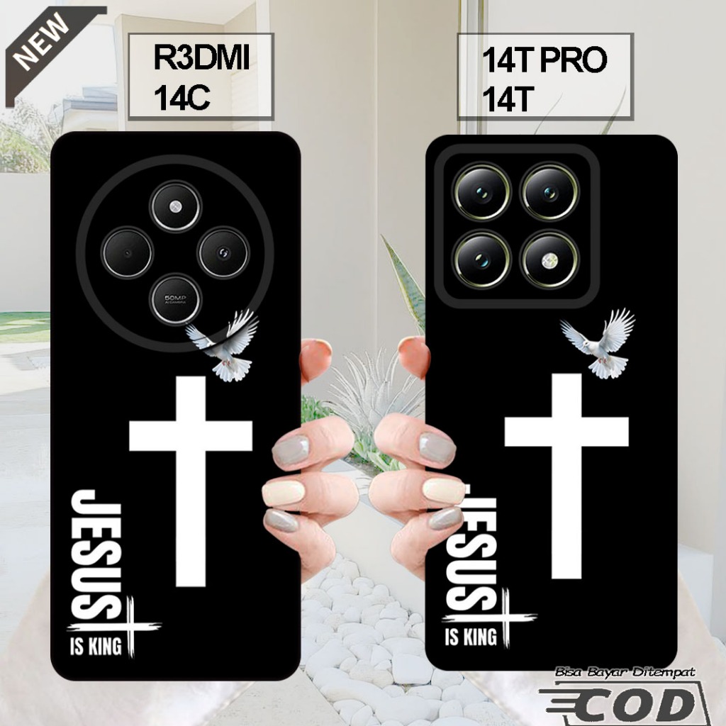 เคส XIAOMI REDMI 14C - เคส XIAOMI 14T - เคส XIAOMI 14T PRO _ปลอกซิลิโคนยืดหยุ่นใสสีดํา