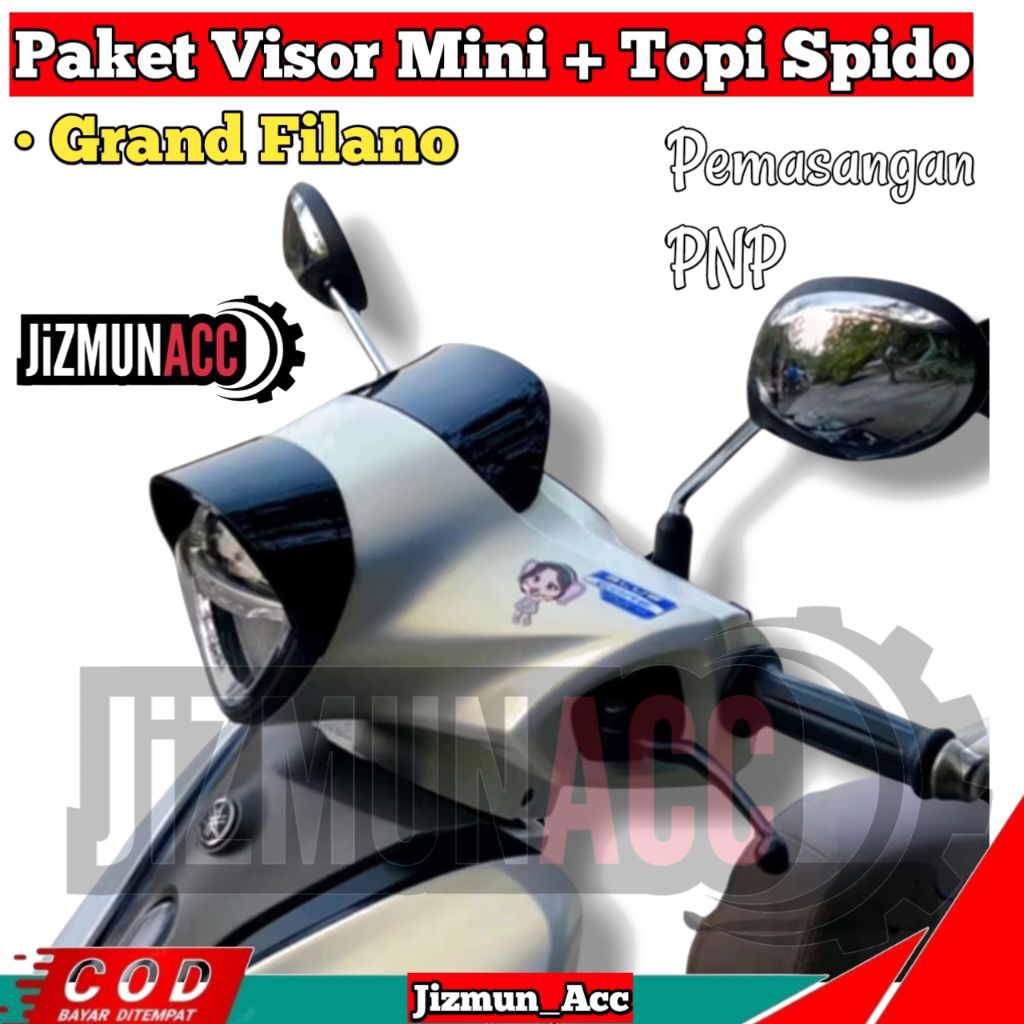 Grand Filano Petlamp Filano Mini Visor + แพ็คเกจฝาครอบไฟหน้า
