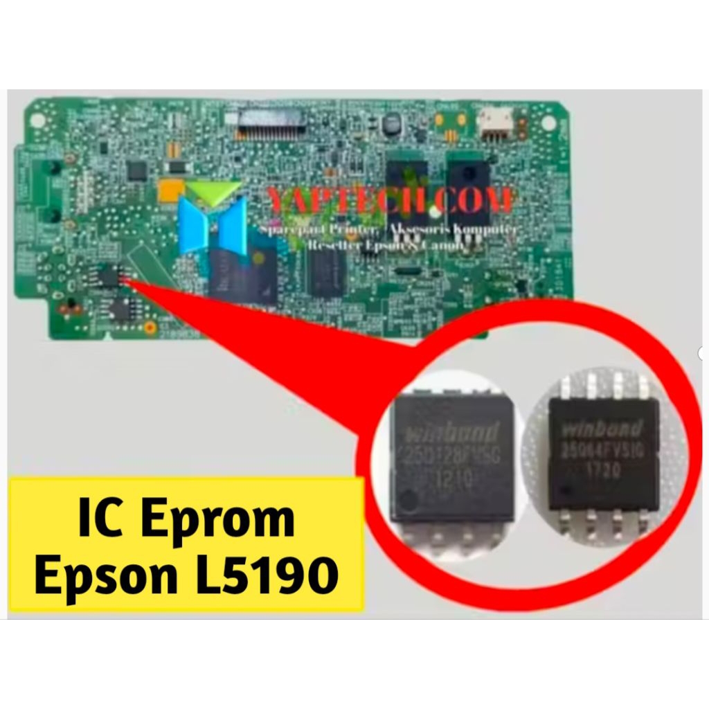 Epson L5190 Eprom IC Reset IC Counter Eprom IC Epson L5190