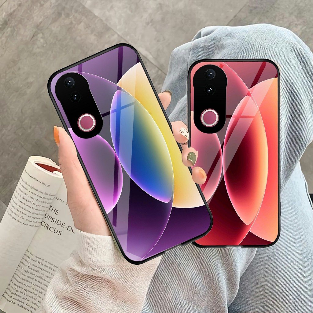 HP Vivo V50 V50 LITE Glass Softcase - เคสโทรศัพท์ Vivo ล่าสุด - Vivo Softcase - Cool MOTIF Phone Cas