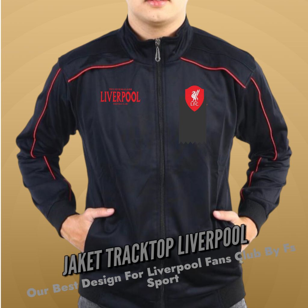 Lfc Liverpool Tracktop Jacket สําหรับผู้ชายและผู้หญิง Diadora หนาเรียบ
