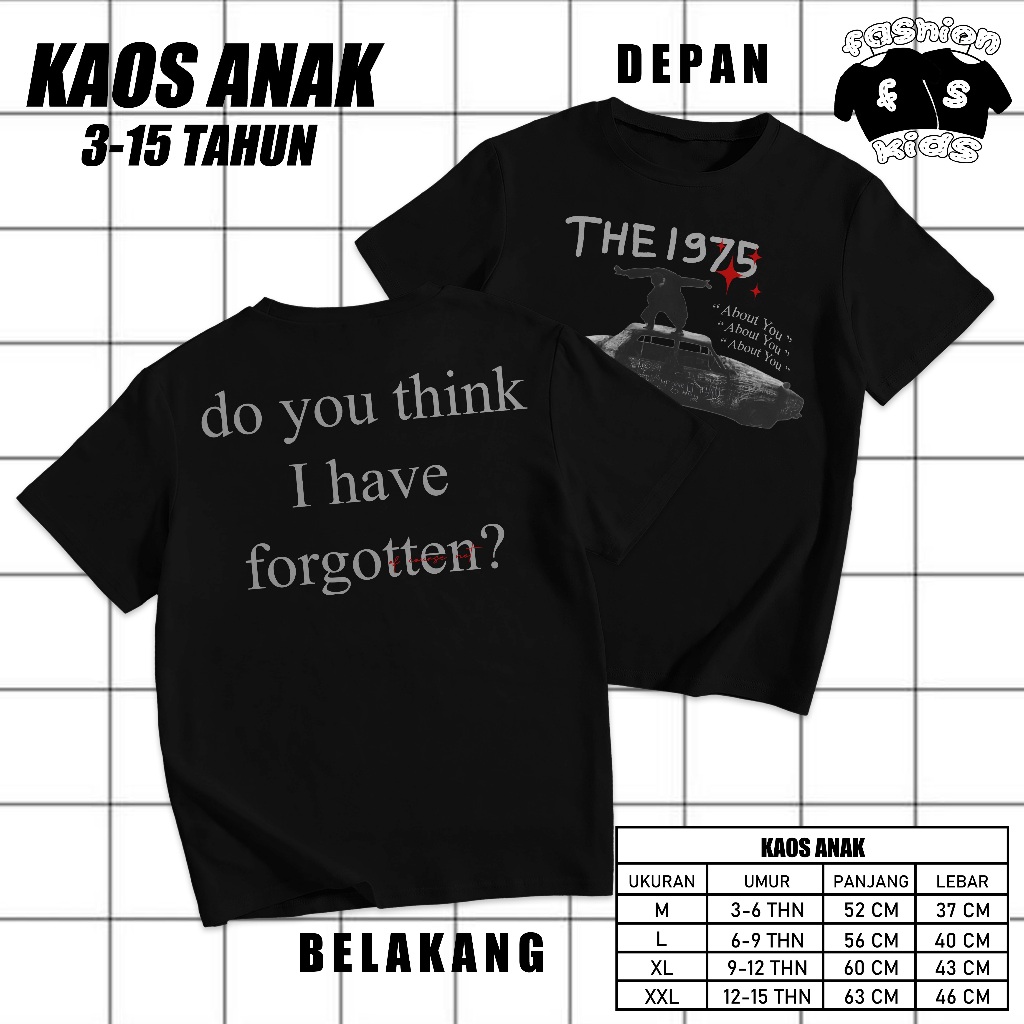 Premium Cotton Printing DTF เสื้อยืดสําหรับผู้ชายและผู้หญิง StreetWear About You The 1975 - Premium 
