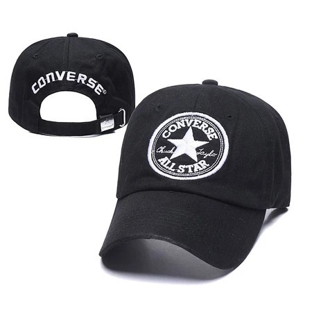 CONVERSE หมวก สนทนา หมวกเบสบอลพรีเมี่ยมสําหรับผู้ชายและผู้หญิงพร้อมคลิปหนีบเหล็กแฟชั่นสําหรับผู้ใหญ่วัสดุผ้าฝ้ายคุณภาพ