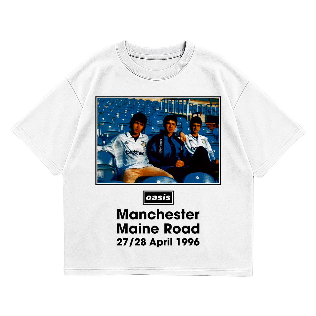 UNISHOP Oasis ART 9 เสื้อยืดวง Oversize 16s