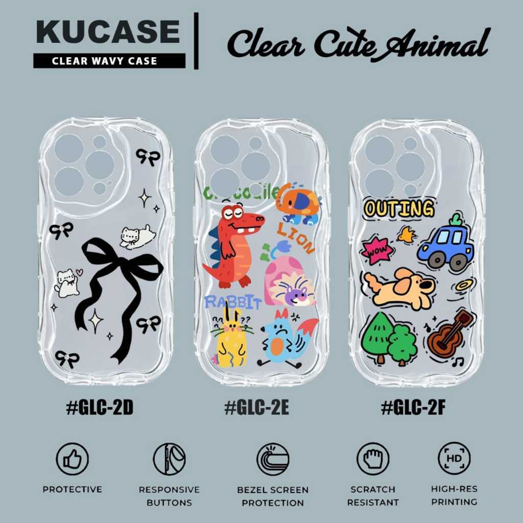 Softcase ซิลิโคน Clear Melting Case Wave Case Motif GLC-2 สําหรับ Vivo V60 5G Vivo V50 Lite Vivo Y40