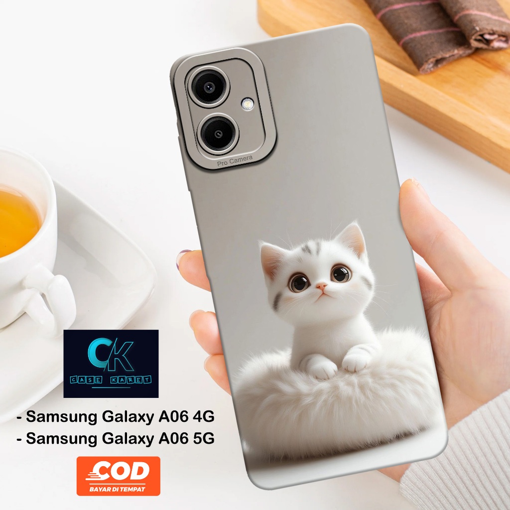 HP เคส Samsung Galaxy A06 4G / A06 5G ล่าสุด - เคสแมวแฟชั่น - เคสยาง - เคส Samsung A06 4G / A06 5G -
