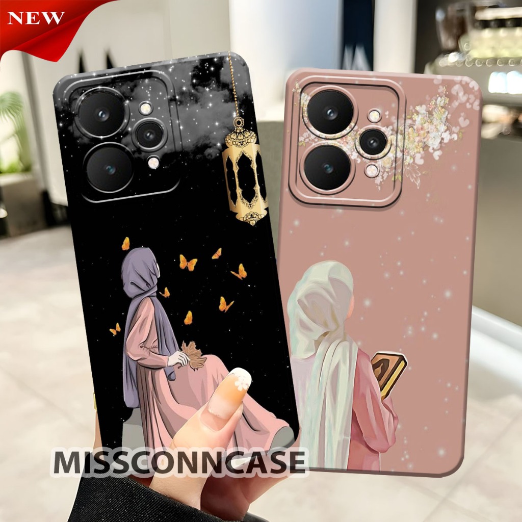 เคสRealme 15 - Realme 15 Pro - Realme 14 - Realme 14T 2025 - Softcase Hp Motif Women Wearing Hijab -