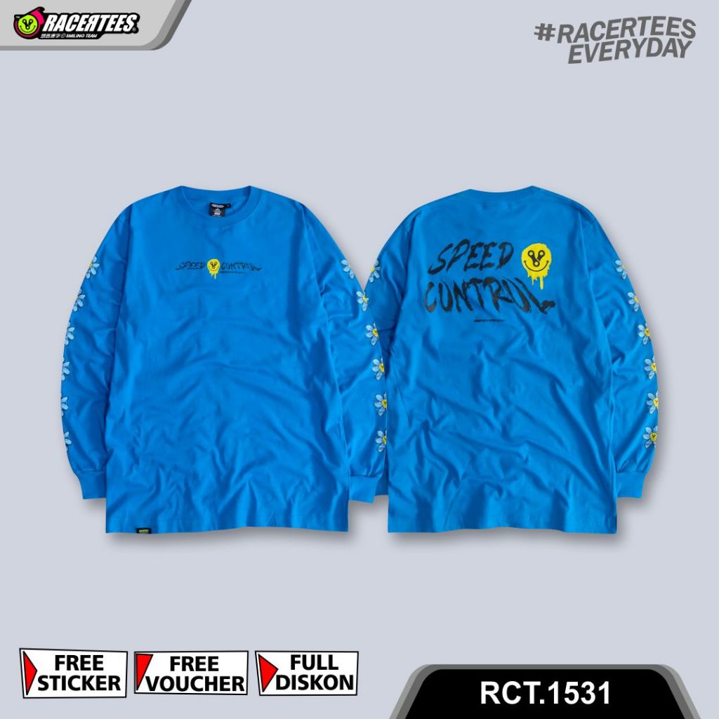 RACERTEES Longsleeves Blue Booking T-Shirt - RCT.1531