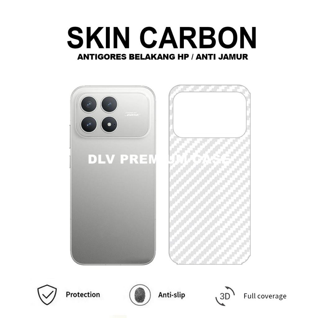 POCO F8 PRO POCO F8 ULTRA SKIN คาร์บอน TRANSPARENT ANTI-SCRATCH BACK POCO F8 PRO POCO F8 ULTRA SCB1