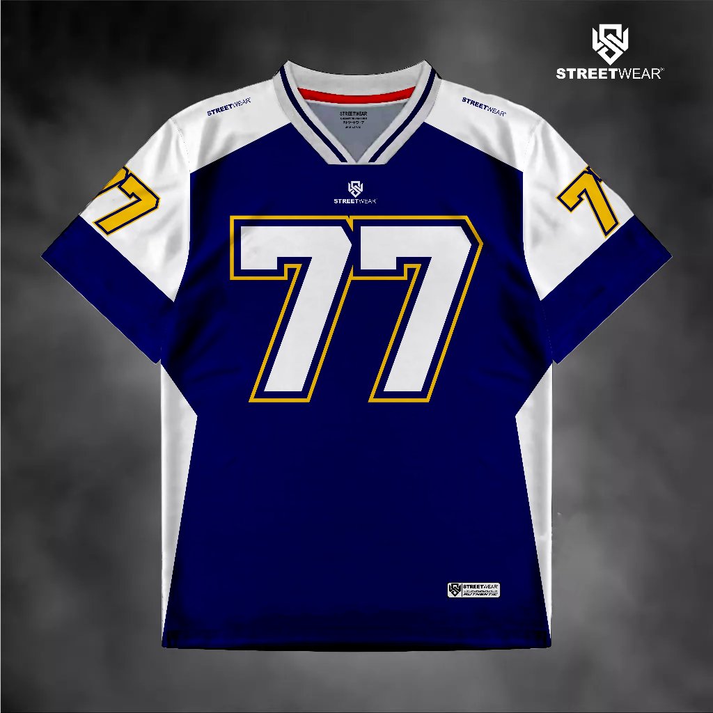 ORIGINAL STREETWEAR JERSEY NUMBER 77 - OVERSIZE JERSEY - DRYFIT JERSEY - OVERSIZE JERSEY - VINTAGE J